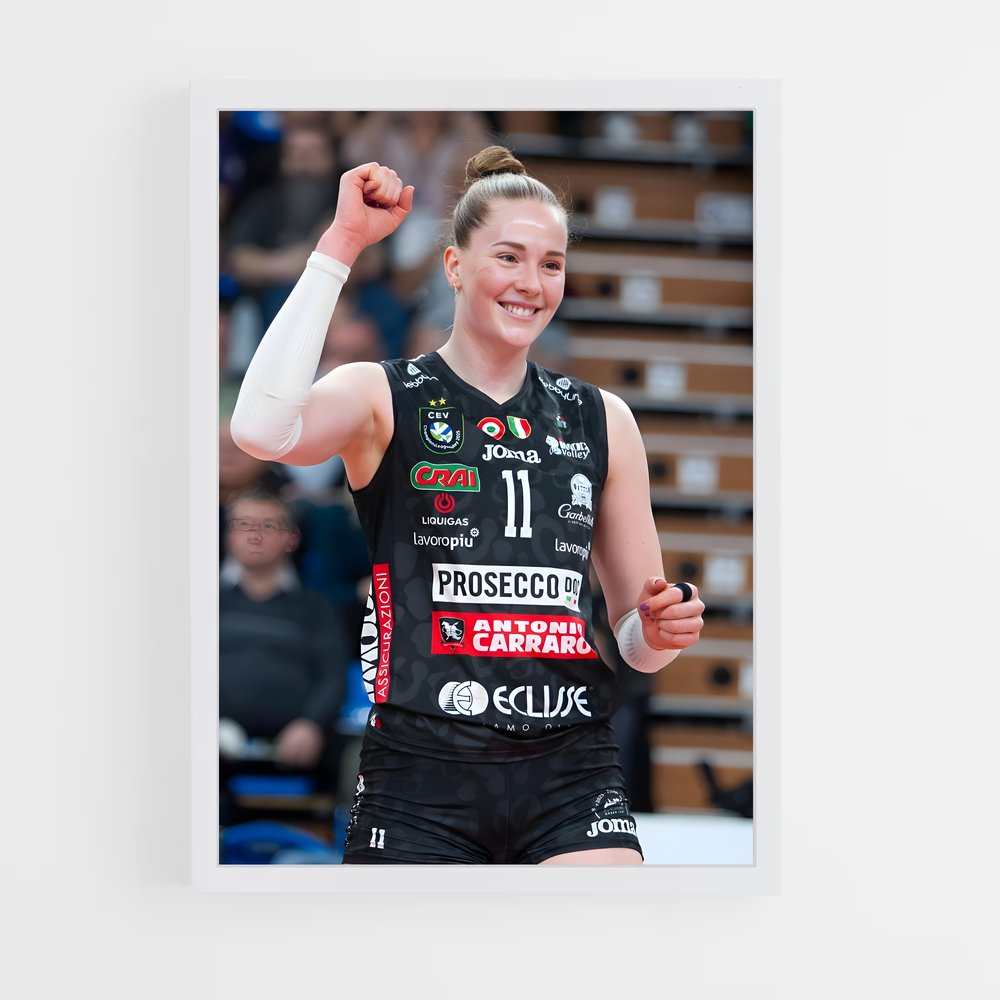 Poster Isabelle haak – affiche Volleyball (vue 3)